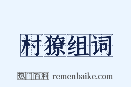 村獠组词是什么意思的图片